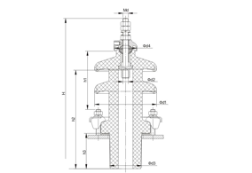 EN歐標(biāo)套管12~36kV /250~630A穿纜式套管